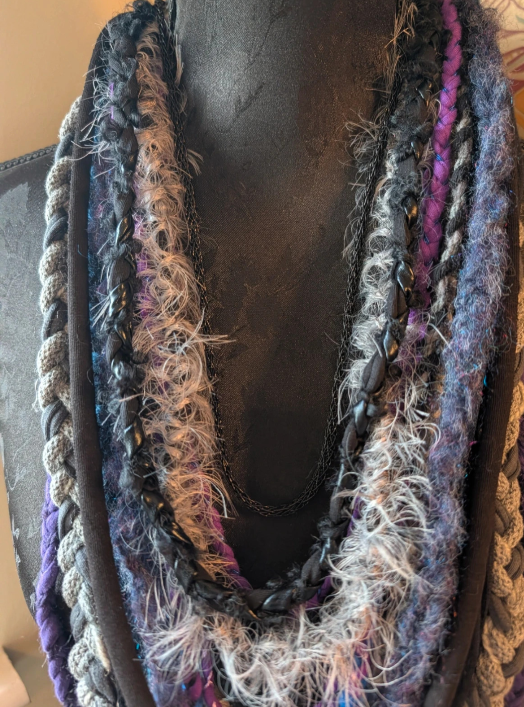Tempest Witch Boho Witchy Style Fabric Necklace