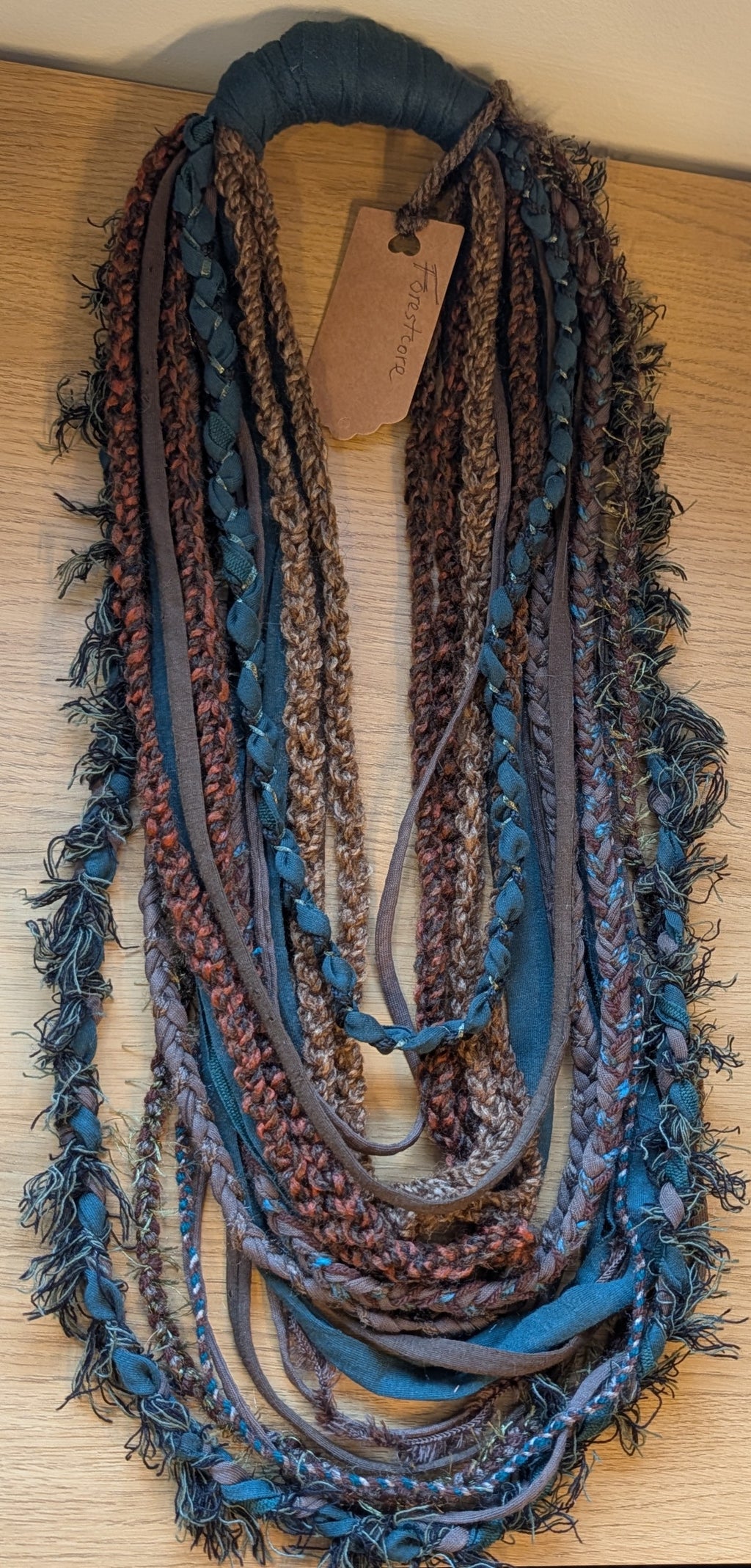 Forestcore Bohemian Style Infinity Scarf