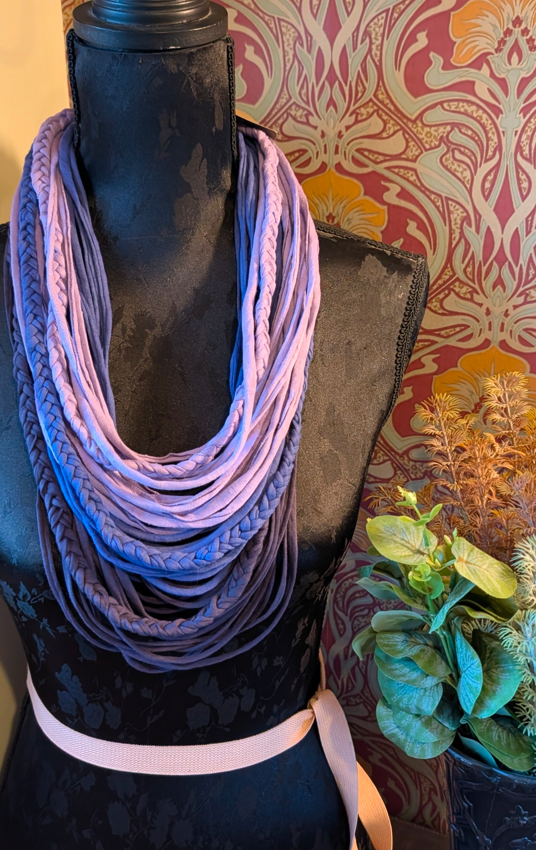 Purple Ombre Handmade Infinity Scarf