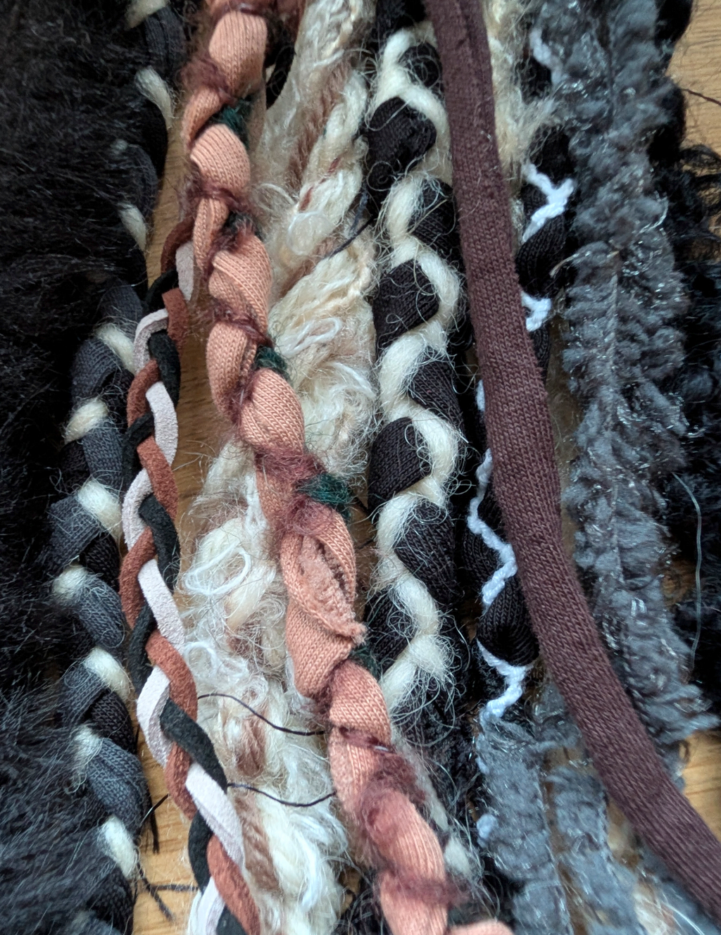 Viking Warrior, Unique Handmade Fabric Necklace/Scarf, Statement Piece