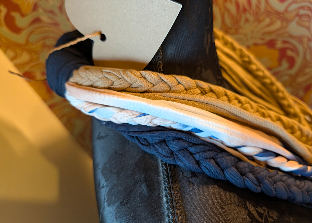 Indigo Sands, Boho Style Handmade Infinity Scarf