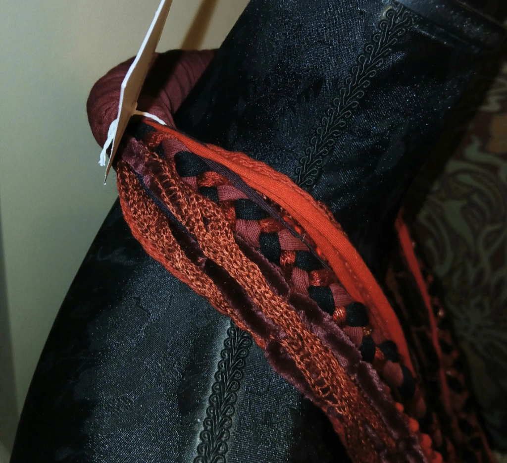 Bloody Valentine, Handmade Gothic Fabric Necklace