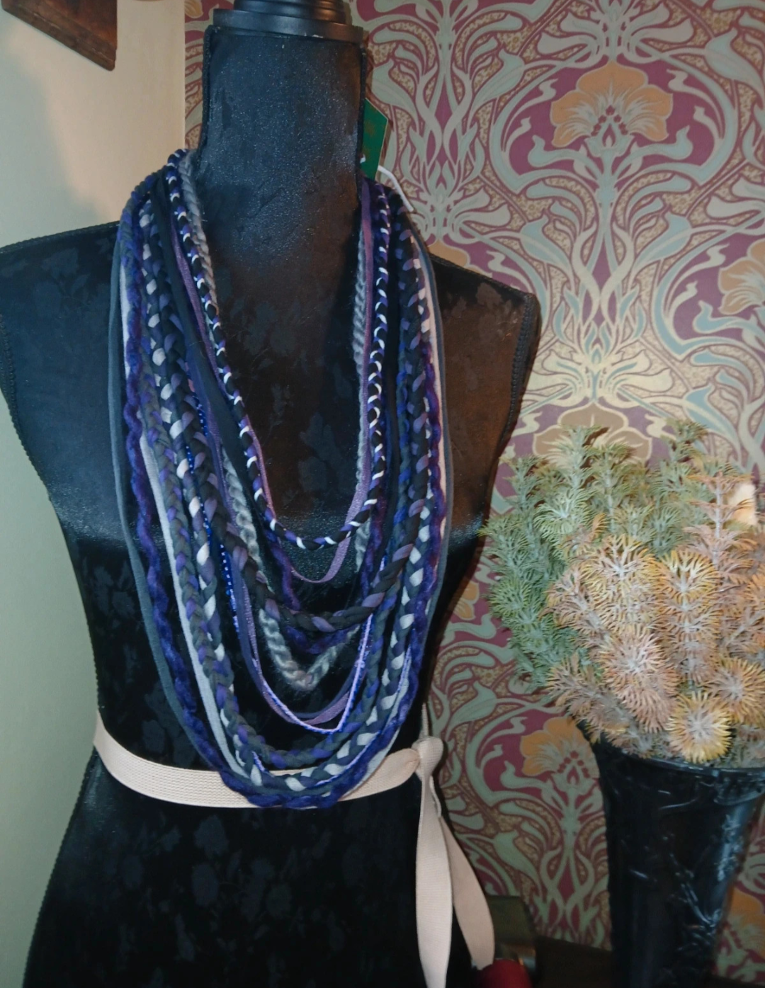 Spellbound, Witchy Inspired Boho Fabric Necklace