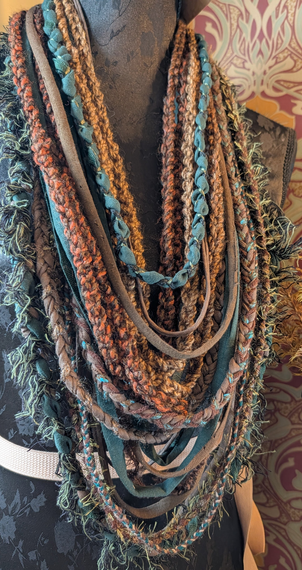 Forestcore Bohemian Style Infinity Scarf