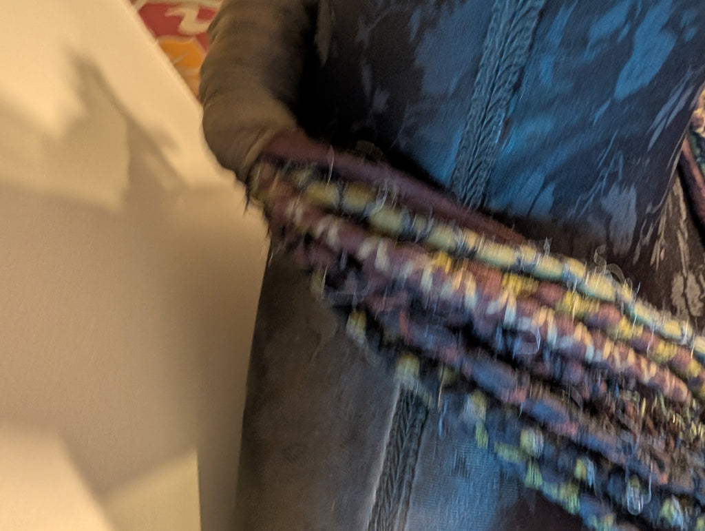 Moss Hollow, A Beautiful, forest inspired fabric necklace, Earthy shades that create a dark and witchy overtone