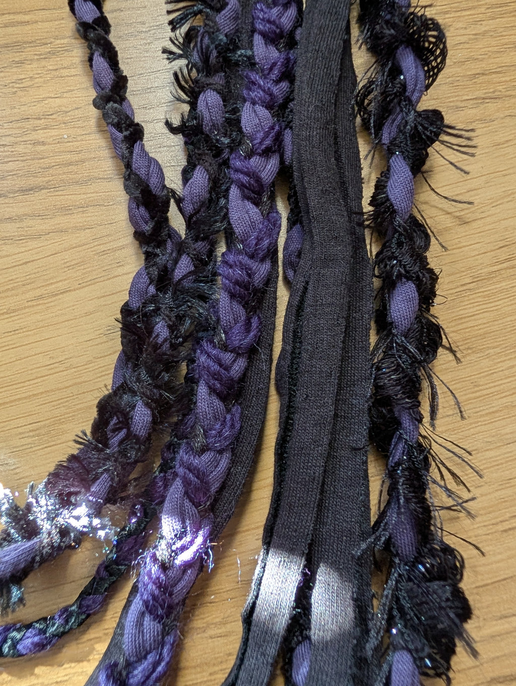 Belladonna, Beautiful Gothic Boho Style Fabric Necklace