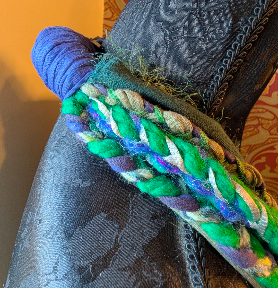 Celtic Witch Handcrafted Upcycled Infinity Scarf