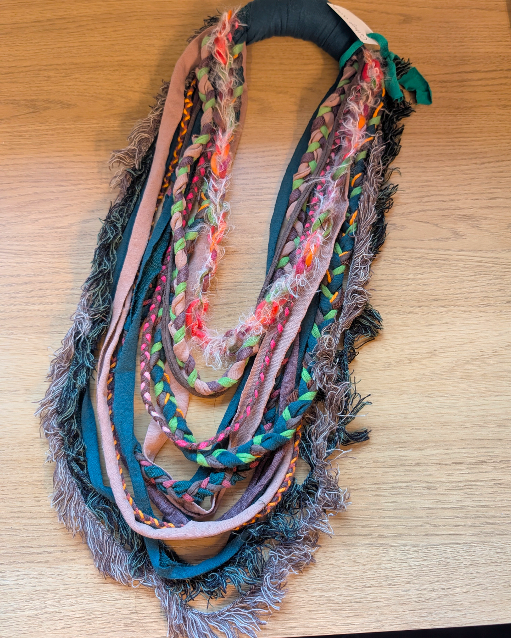 Cottage Witch, Handmade Statement Piece Infinity Scarf