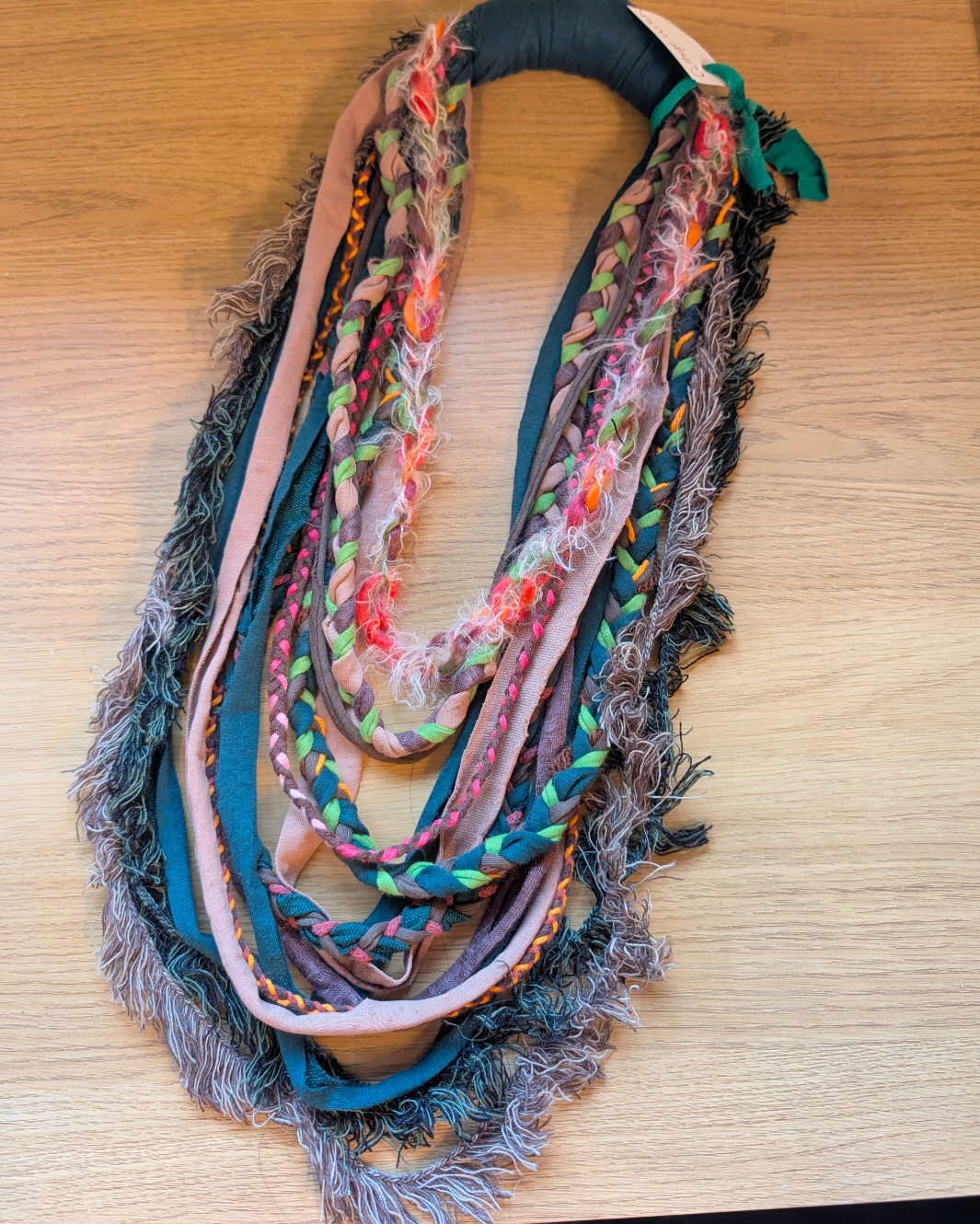 Cottage Witch, Handmade Statement Piece Infinity Scarf