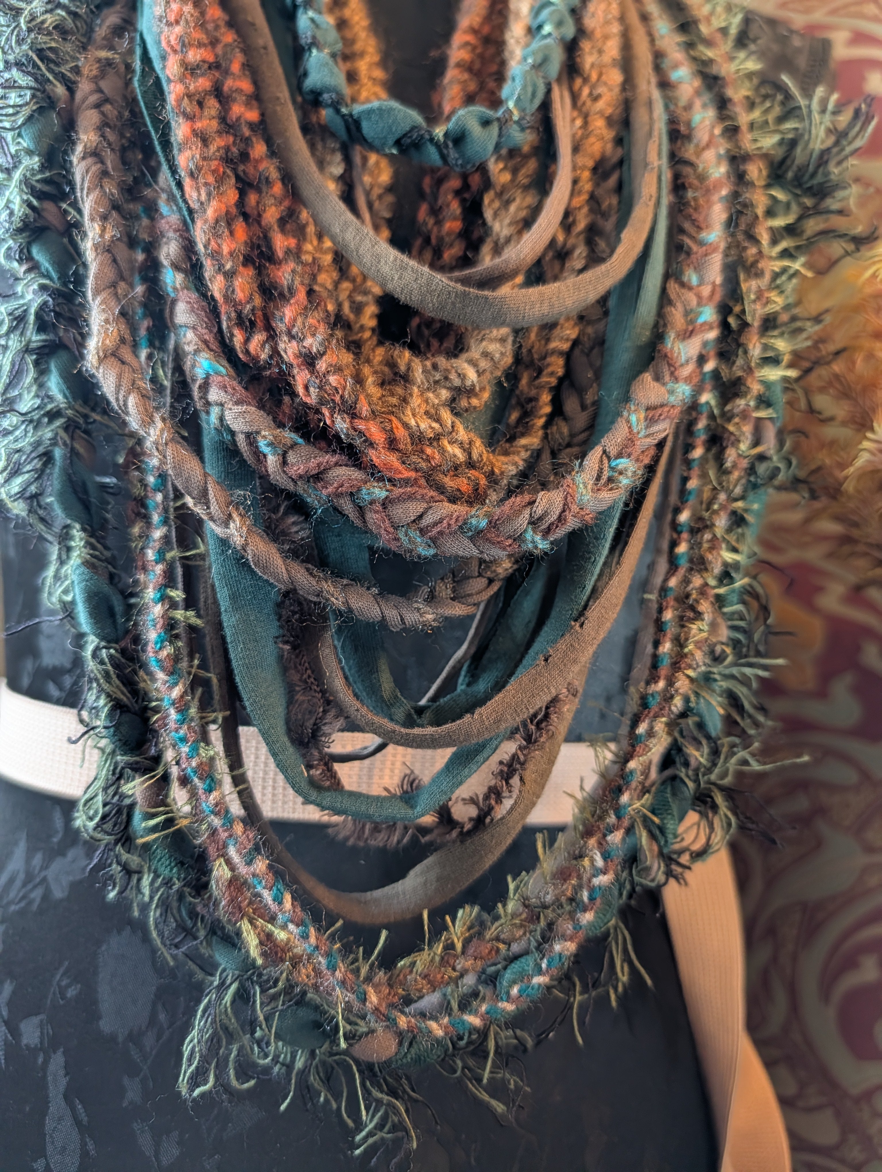 Forestcore Bohemian Style Infinity Scarf