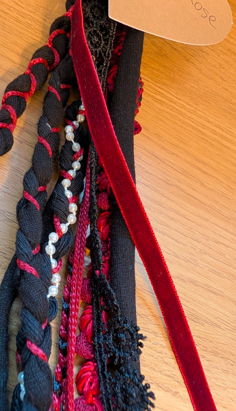 Tudor Rose, Handmade Upcycled Statement Piece