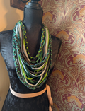 Apple, A bohemian style, handmade, infinity scarf suitable for Vegans