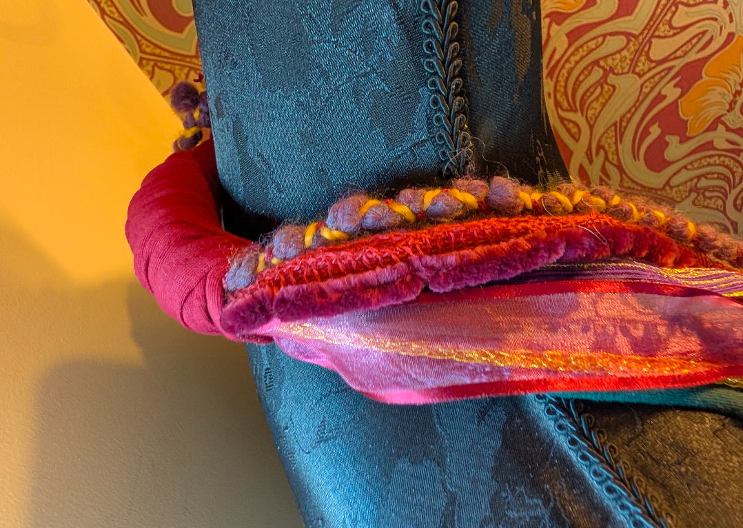 Folk Witch, Handmade Fabric Necklace