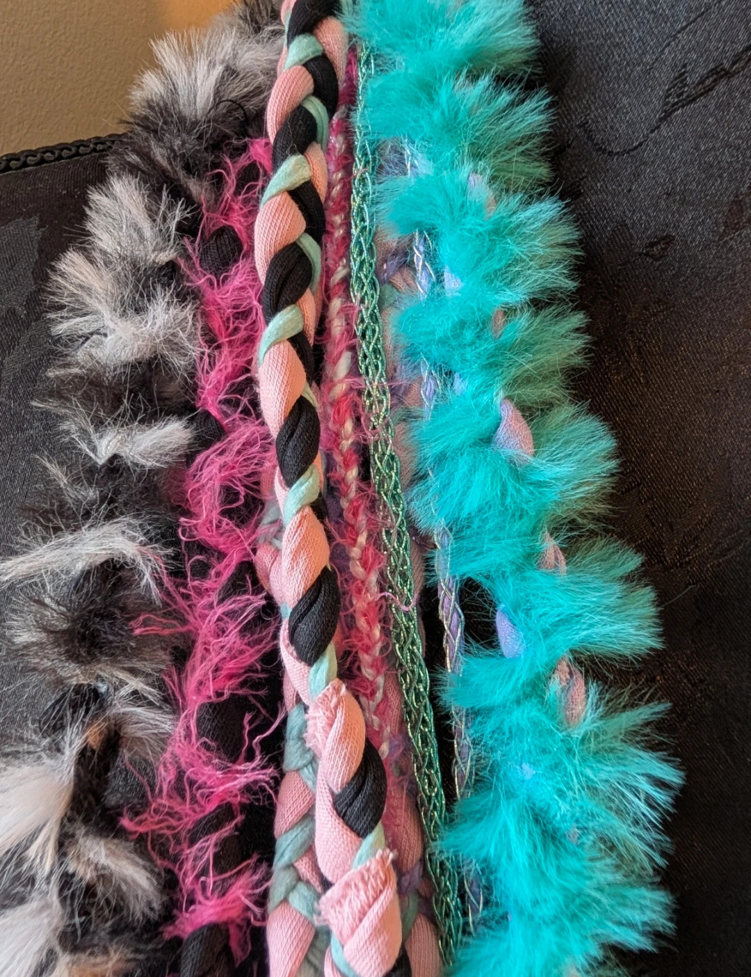 Boho Brights, Scenecore Anime Digicore aesthetic Infinity Scarf