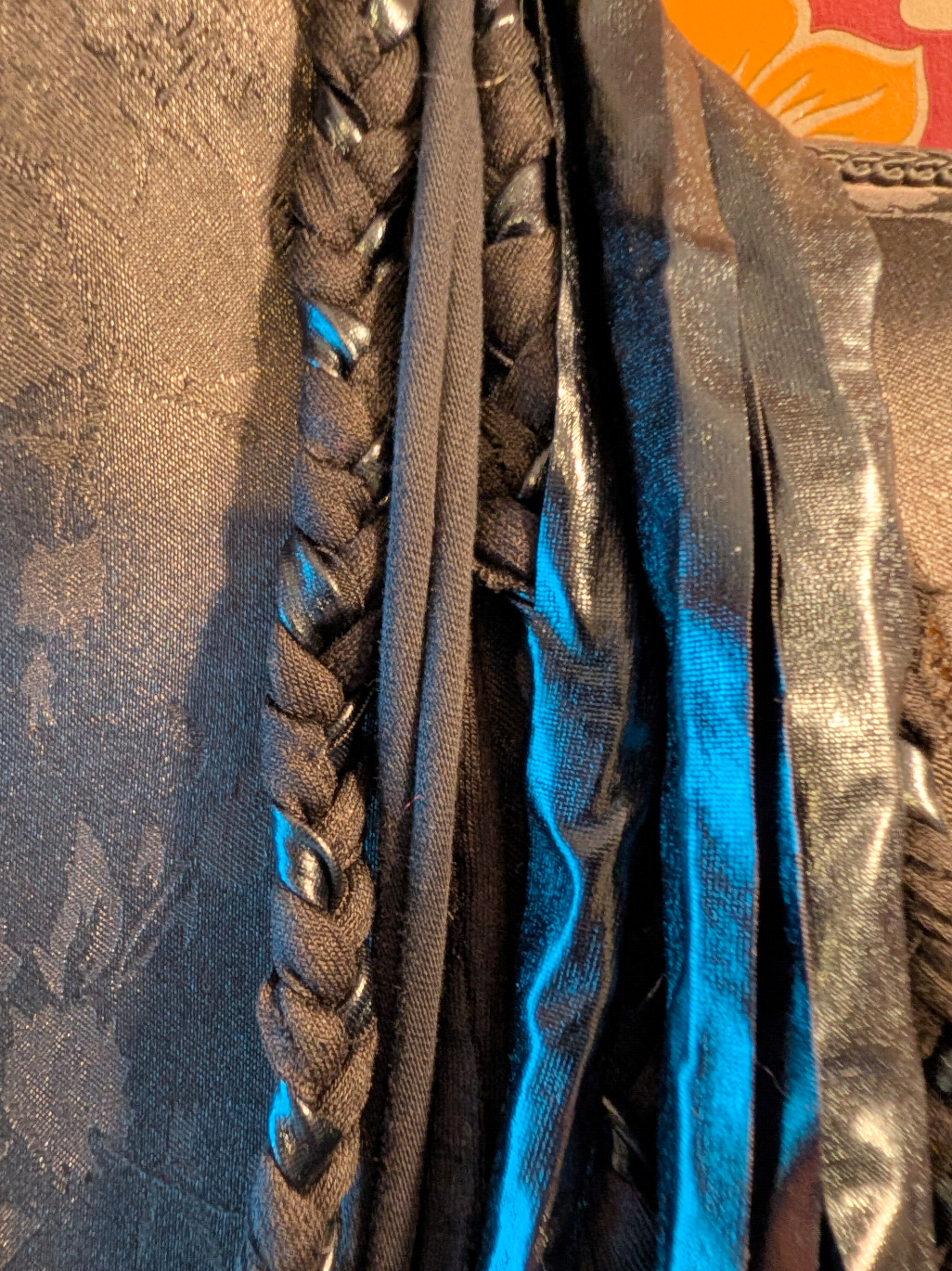 Lucretia, Handmade & Upcycled Gothic Style Infinity Scarf