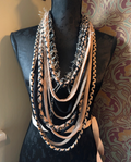 Serpentine, Handmade Witchy Boho Style Fabric Necklace