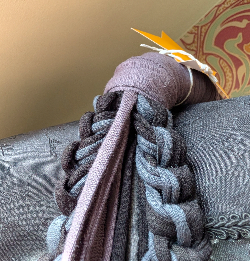 Ashen, Gothic/boho Handmade Cowl Length Infinity Scarf