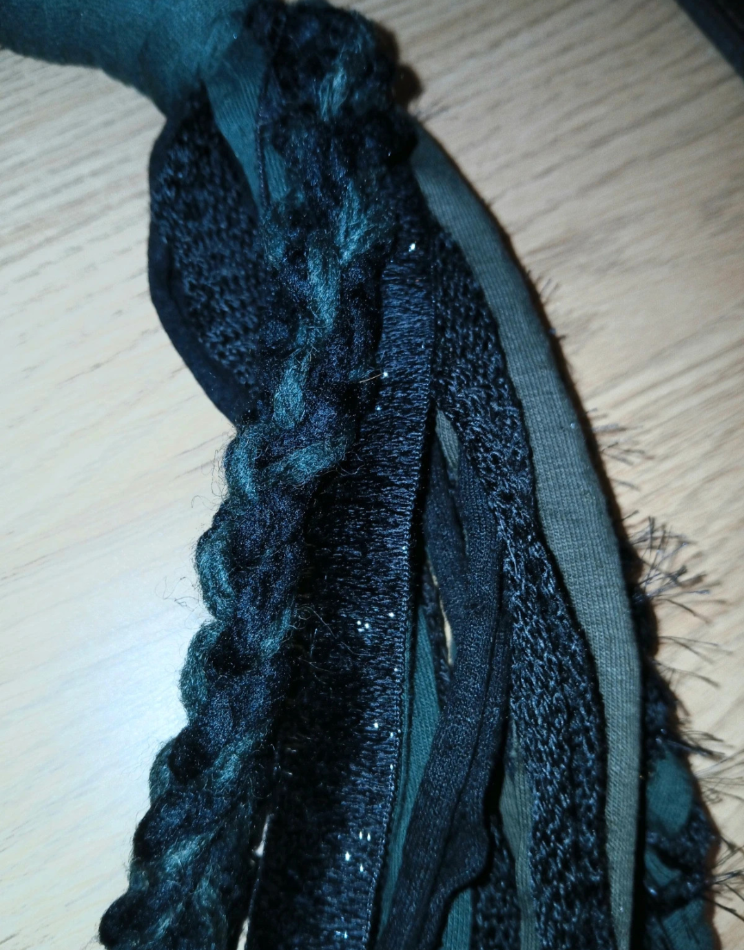 Starlit Forest, Wiitchy Boho Forestcore Fabric Necklace