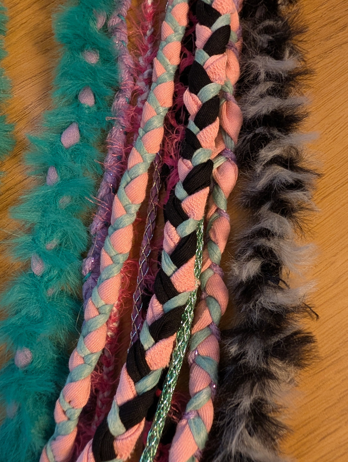 Bright & Bold Fashion Accessory: Scene Queen, layered fabric scarf/necklace, handmade & eco-conscious item