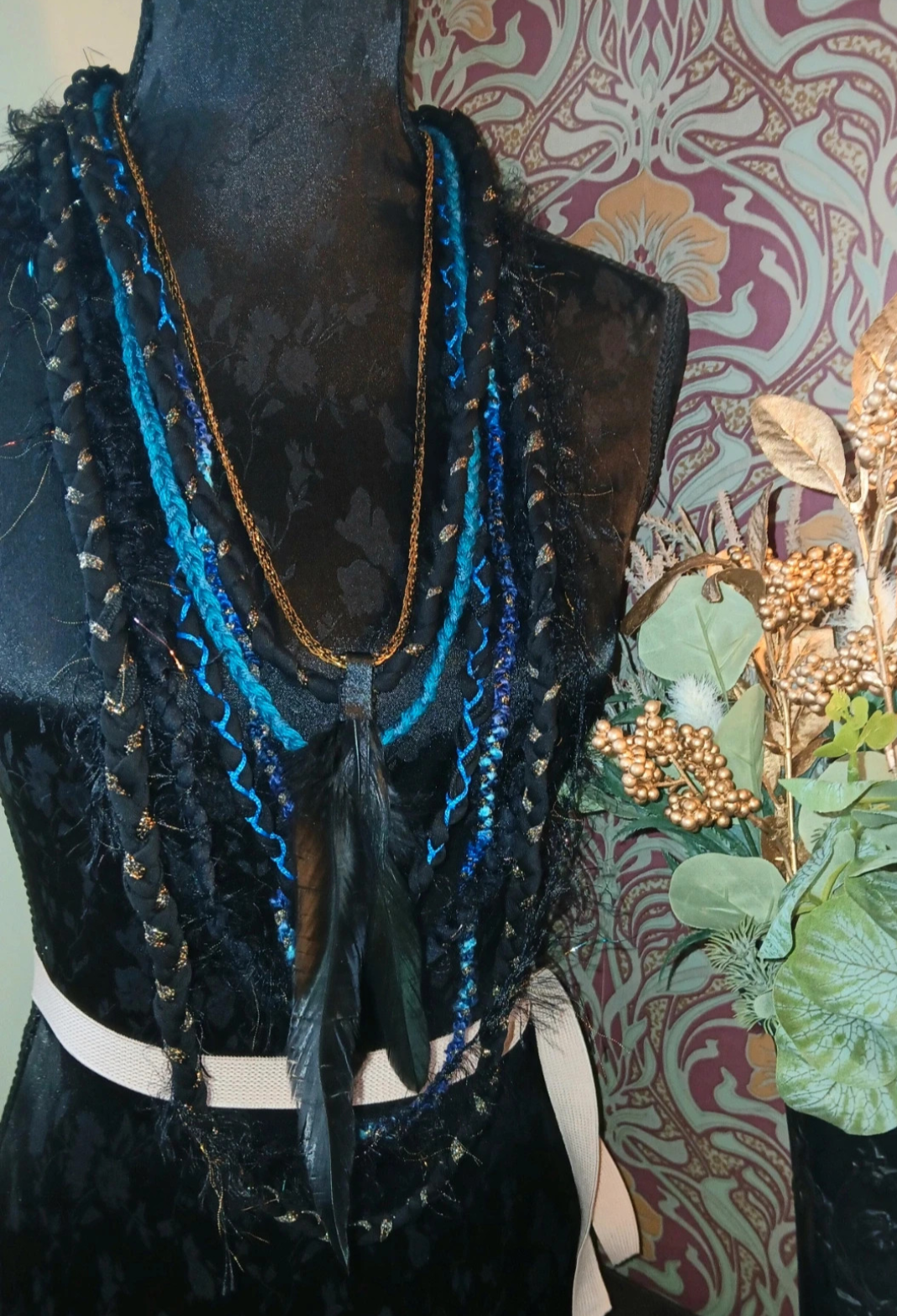 Cleopatra, Historical Female Inspired Statement Piece, Handmade, Upcycled, Unique