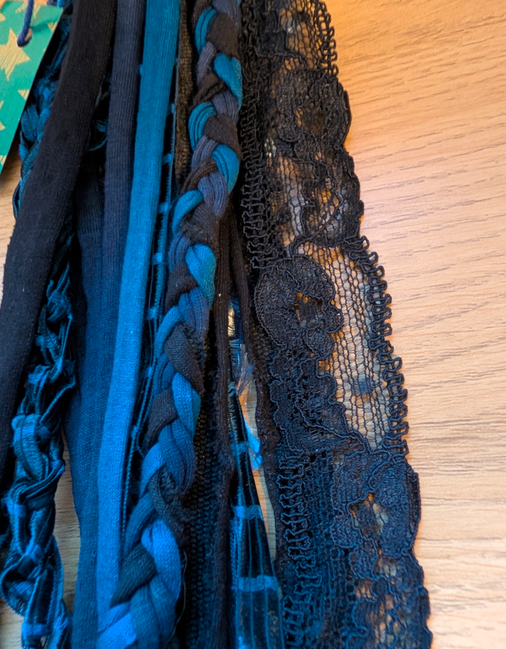 Midnight Graveyard Handmade Upcycled Whimsigoth Fabric Necklace