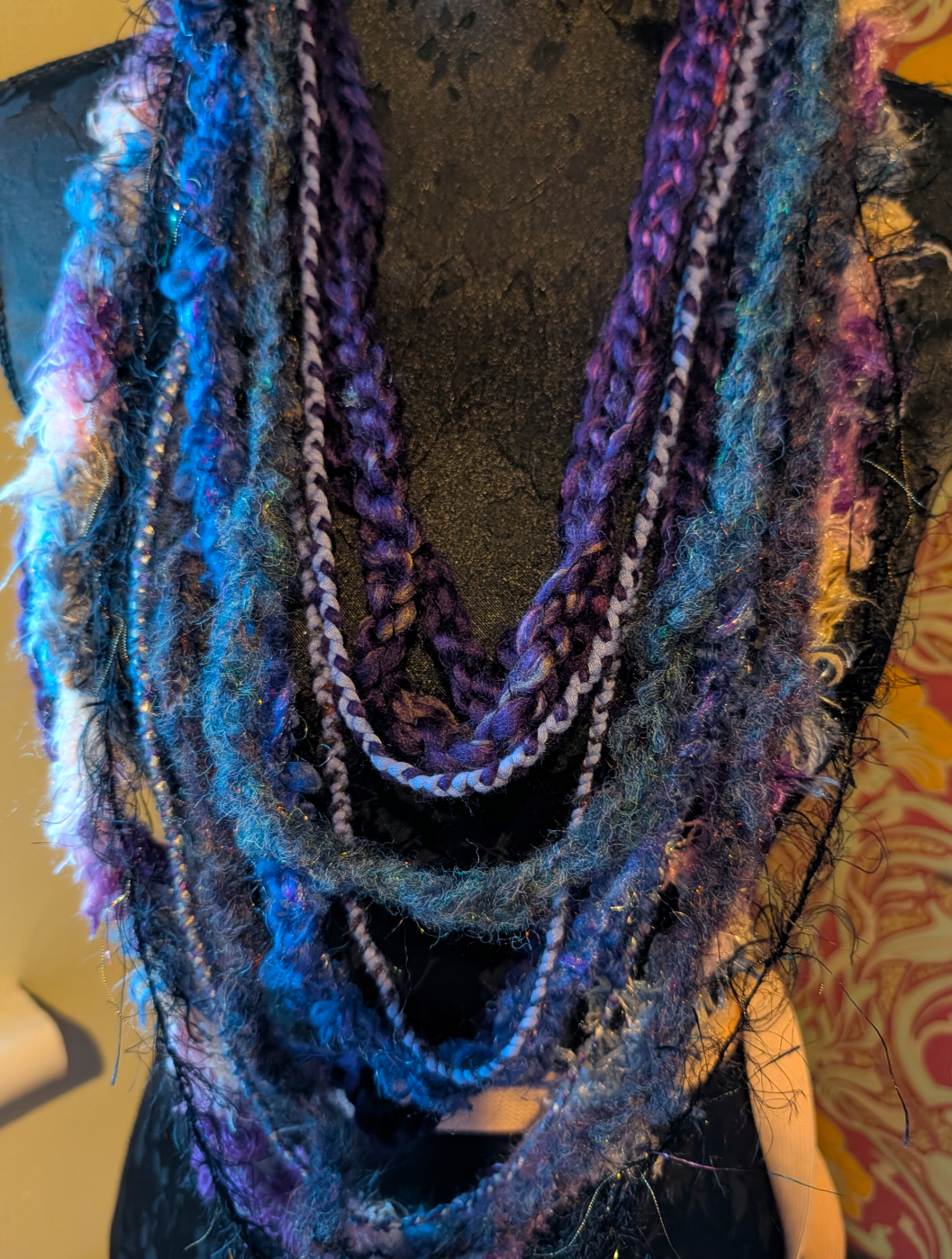 Alchemy, Handcrafted & Upcycled Boho Infinity Scarf
