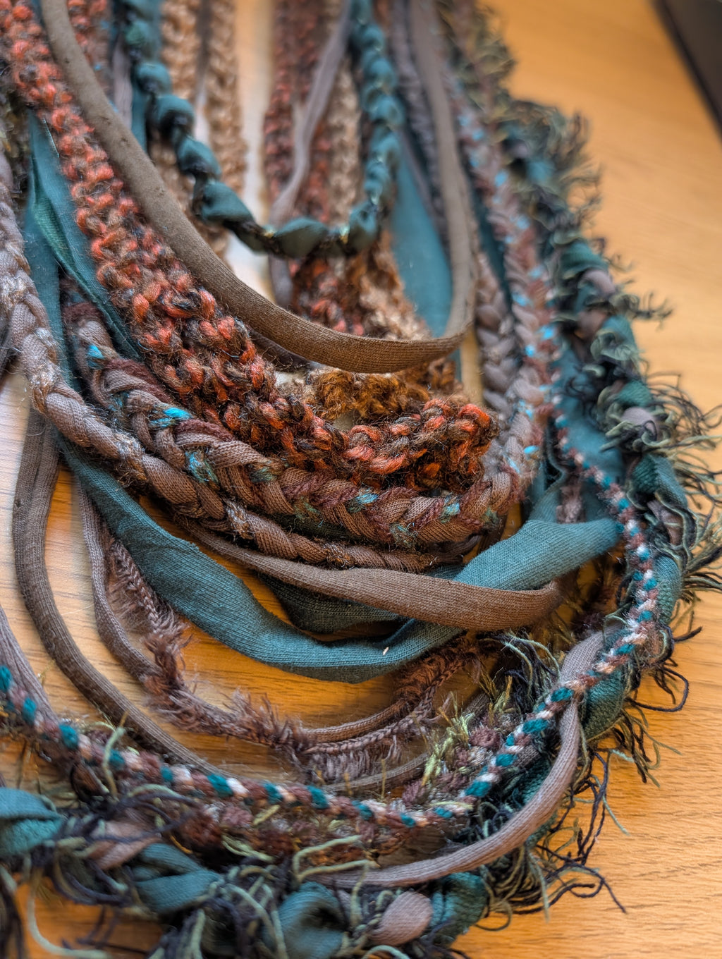 Forestcore Bohemian Style Infinity Scarf