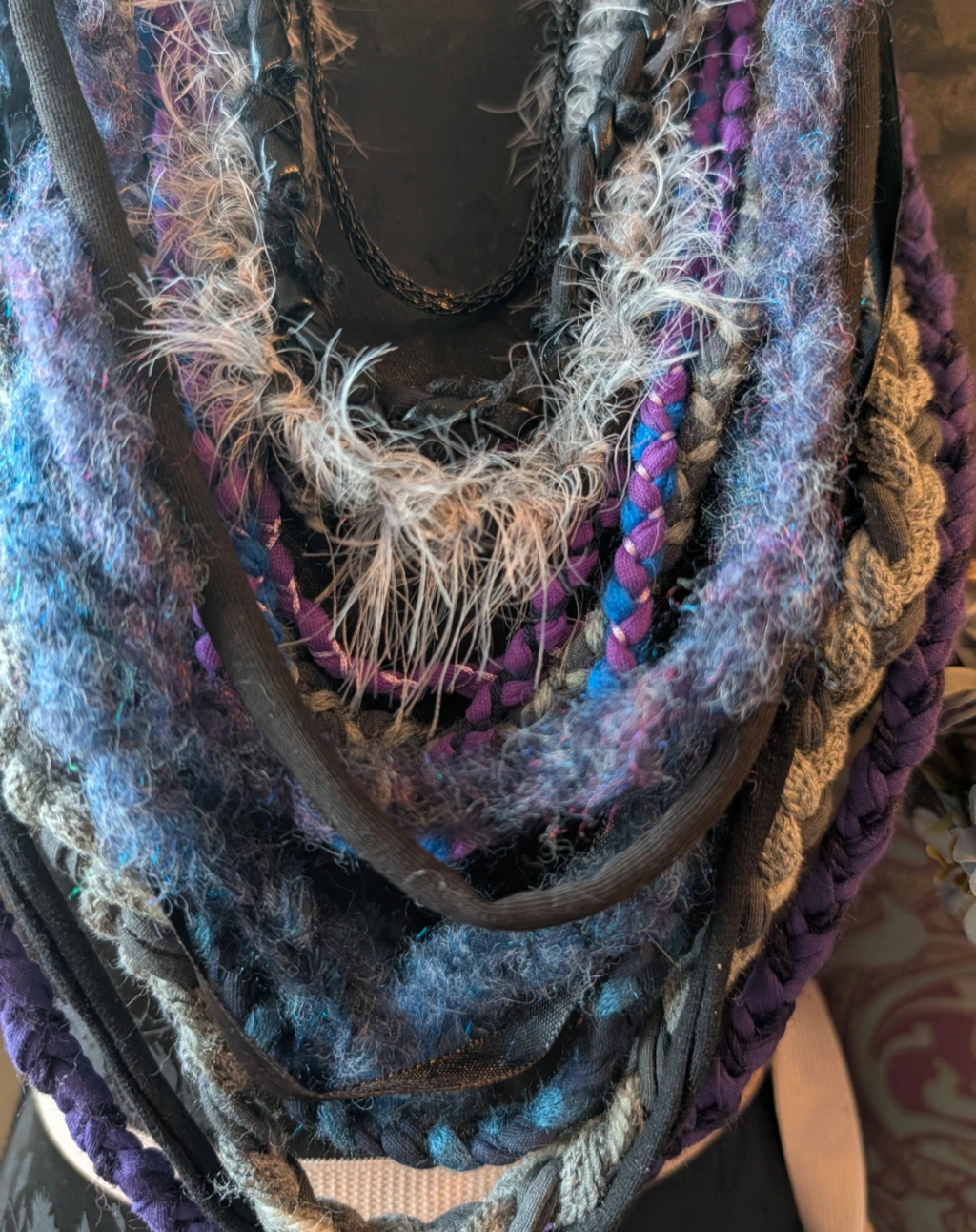 Tempest Witch Boho Witchy Style Fabric Necklace