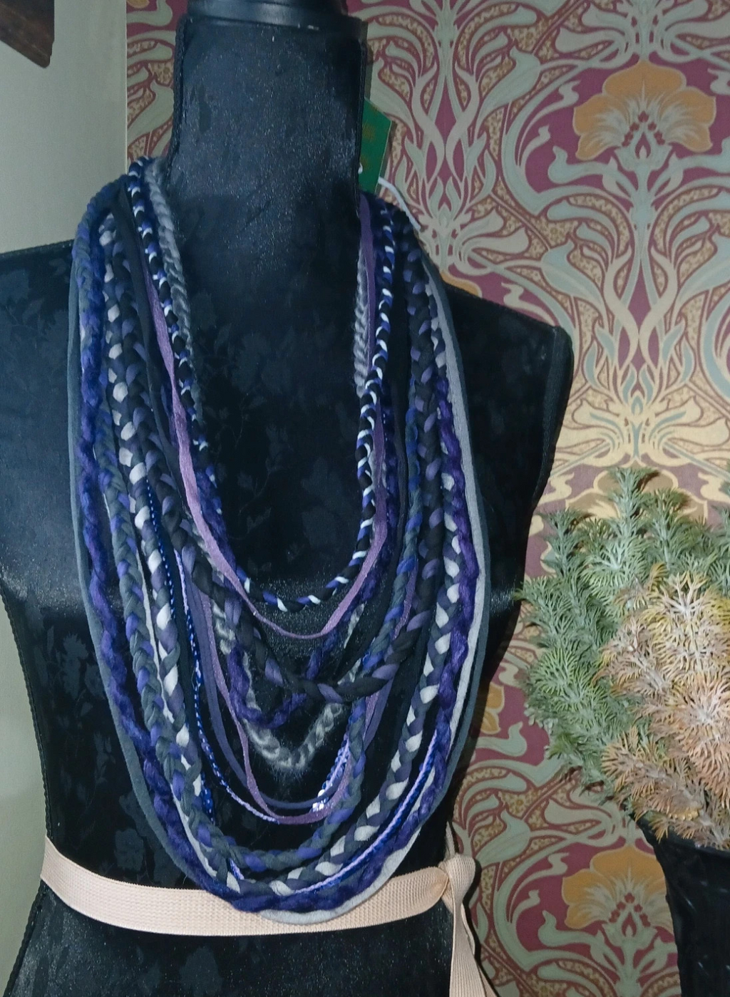 Spellbound, Witchy Inspired Boho Fabric Necklace