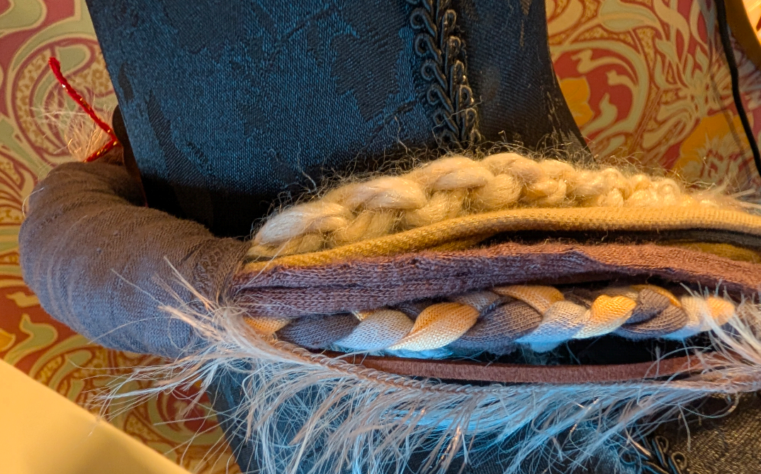 Norse Witch Unique Handmade Fabric Necklace