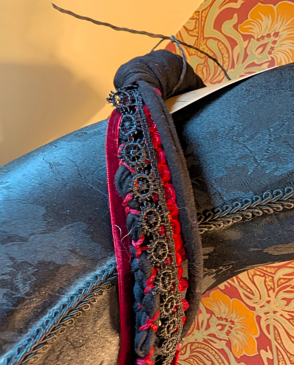 Tudor Rose, Handmade Upcycled Statement Piece