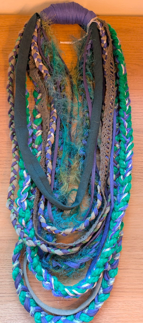 Celtic Witch Handcrafted Upcycled Infinity Scarf