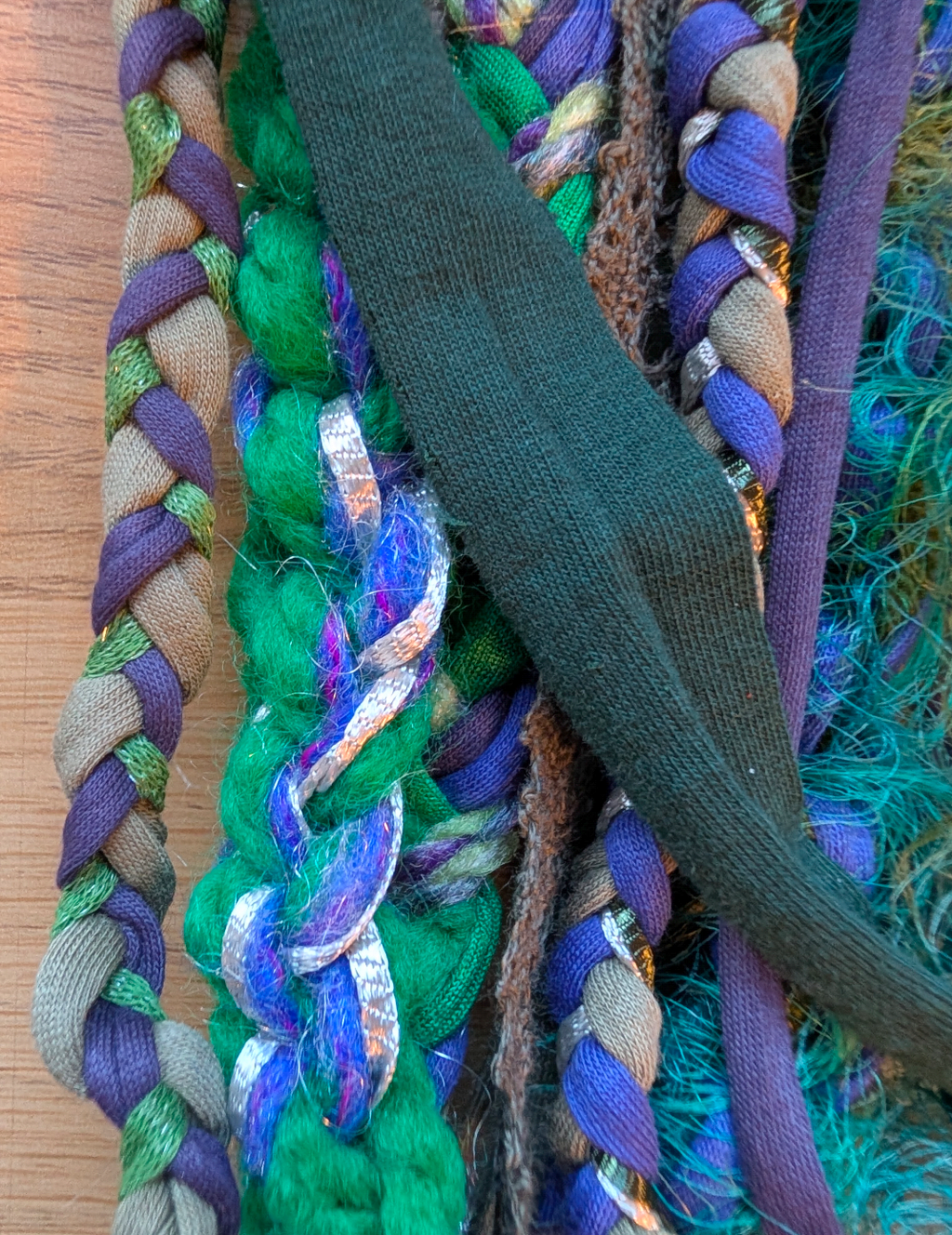 Celtic Witch Handcrafted Upcycled Infinity Scarf