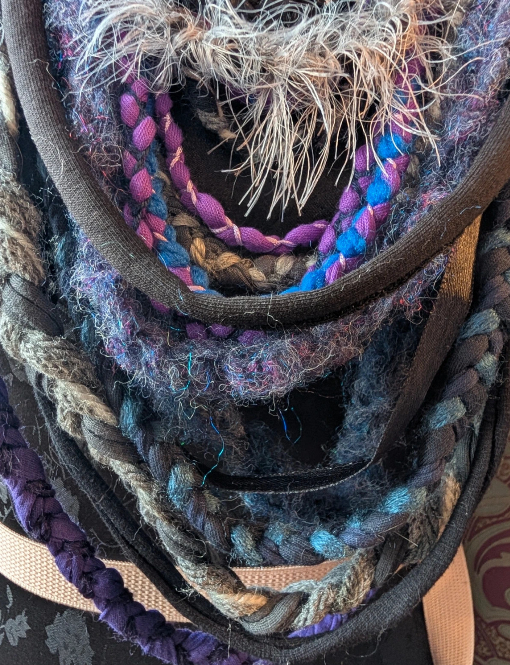 Tempest Witch Boho Witchy Style Fabric Necklace
