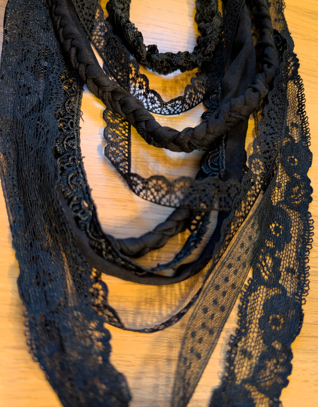 Whimsigoth Stevie Beautiful Handmade Fabric Necklace