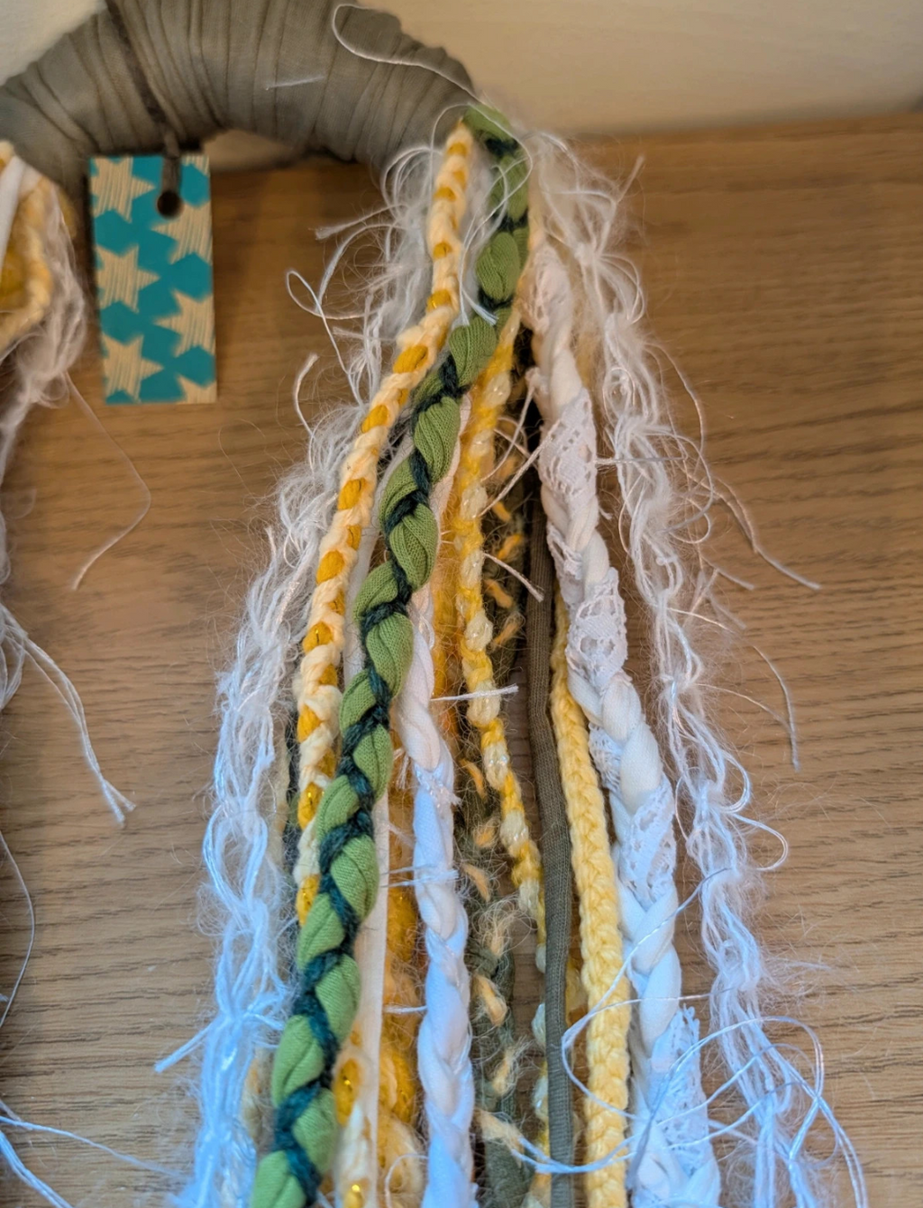 Daisy Chain, Boho Style, Hippie, floral inspired handmade fabric necklace