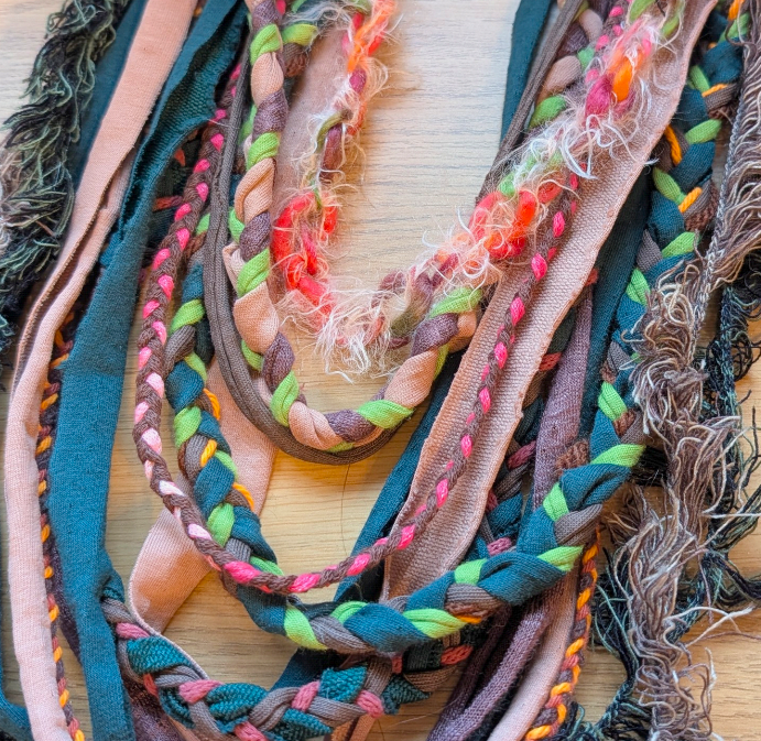 Cottage Witch, Handmade Statement Piece Infinity Scarf