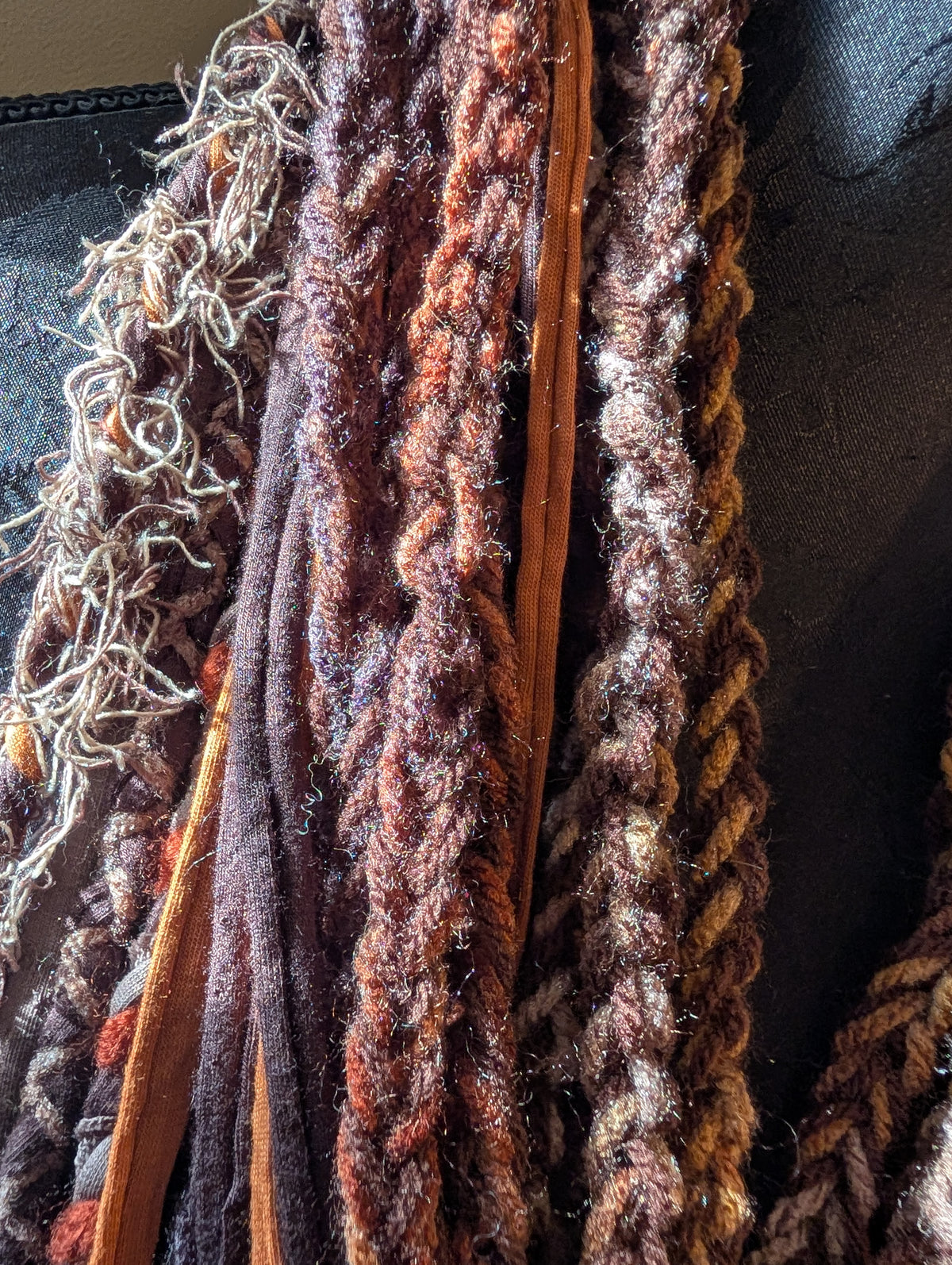 Witch-hazel, Witchy Style, Cottagecore, Infinity Scarf, Upcycled & Handmade