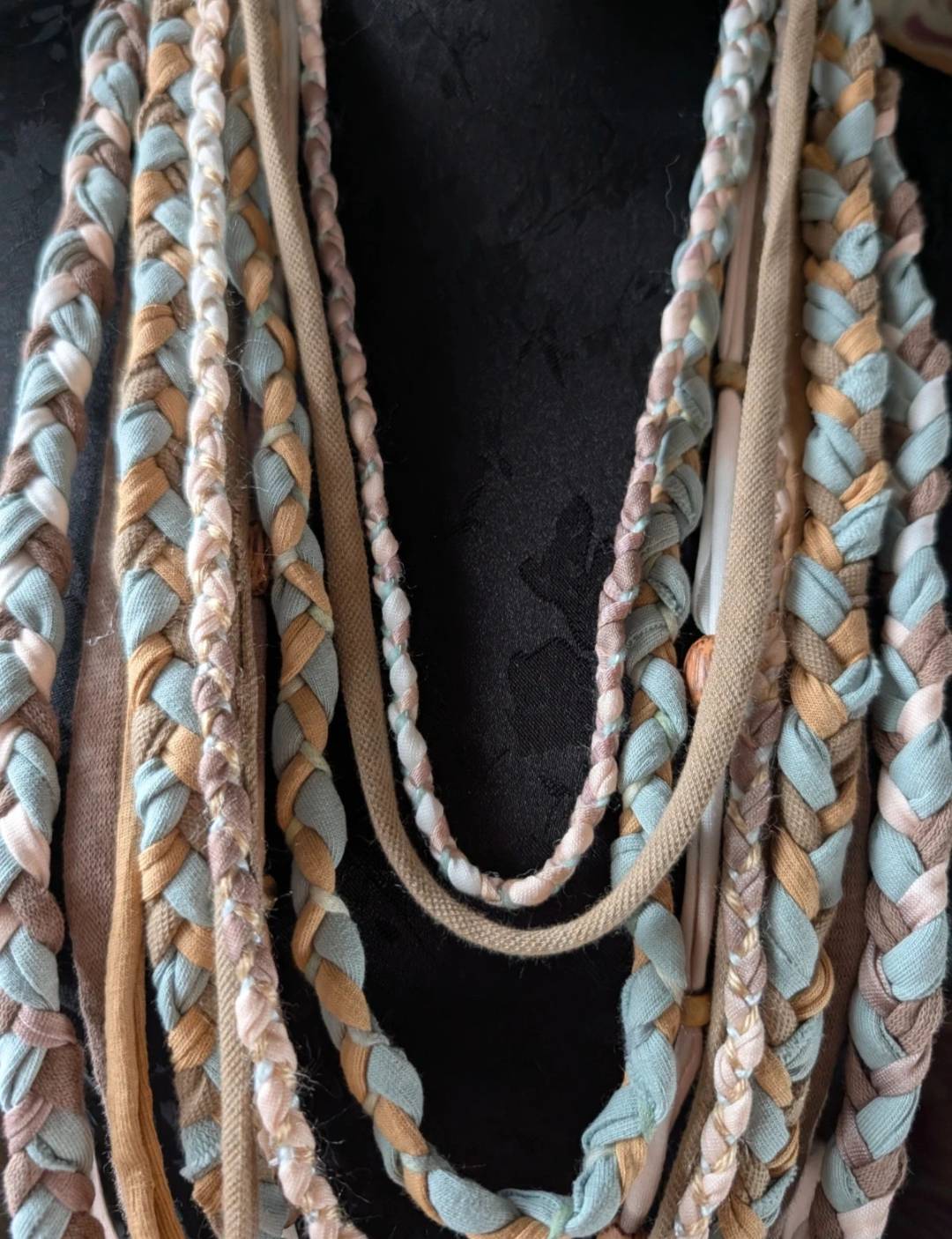 Mint Ice, Summer Festival, Boho Style, Longer length Infinity Scarf