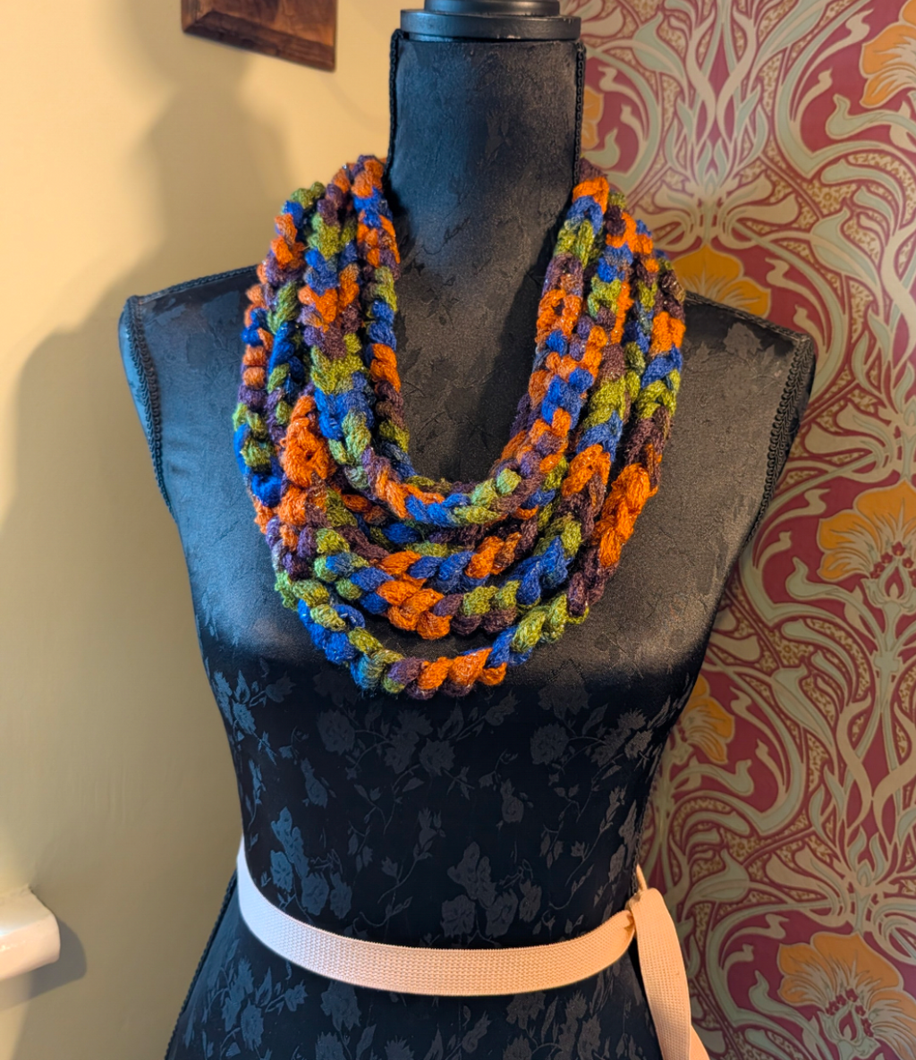 Carnival, Unique Handmade Infinity Scarf