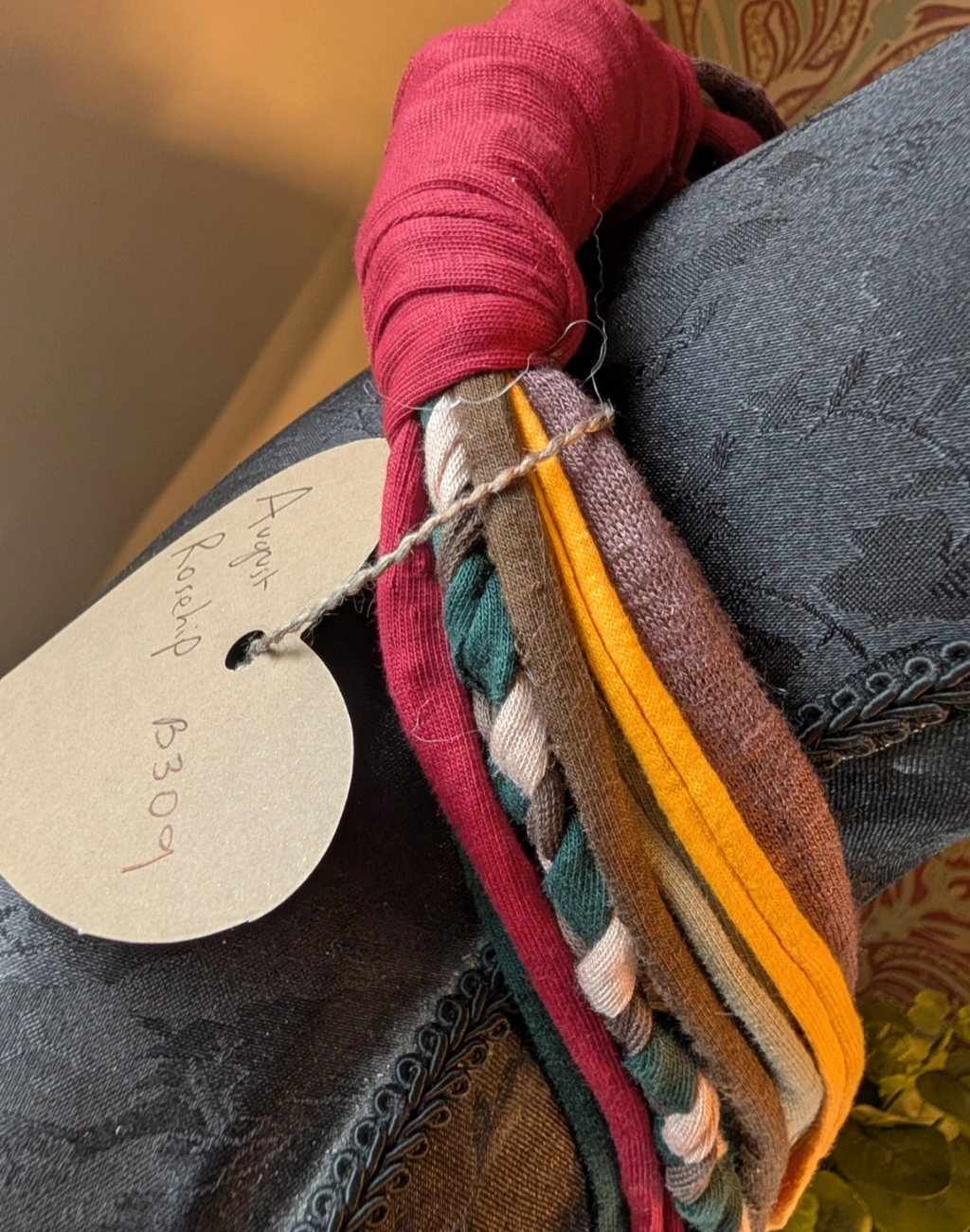 August Rosehip, Forestcore Indie, Nature inspired, Upcycled Infinity Scarf