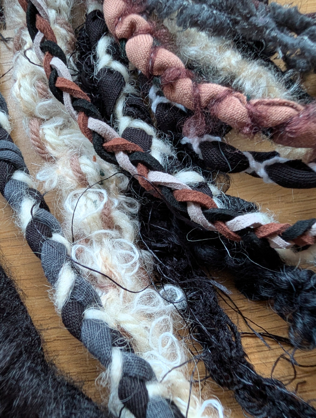 Viking Warrior, Unique Handmade Fabric Necklace/Scarf, Statement Piece