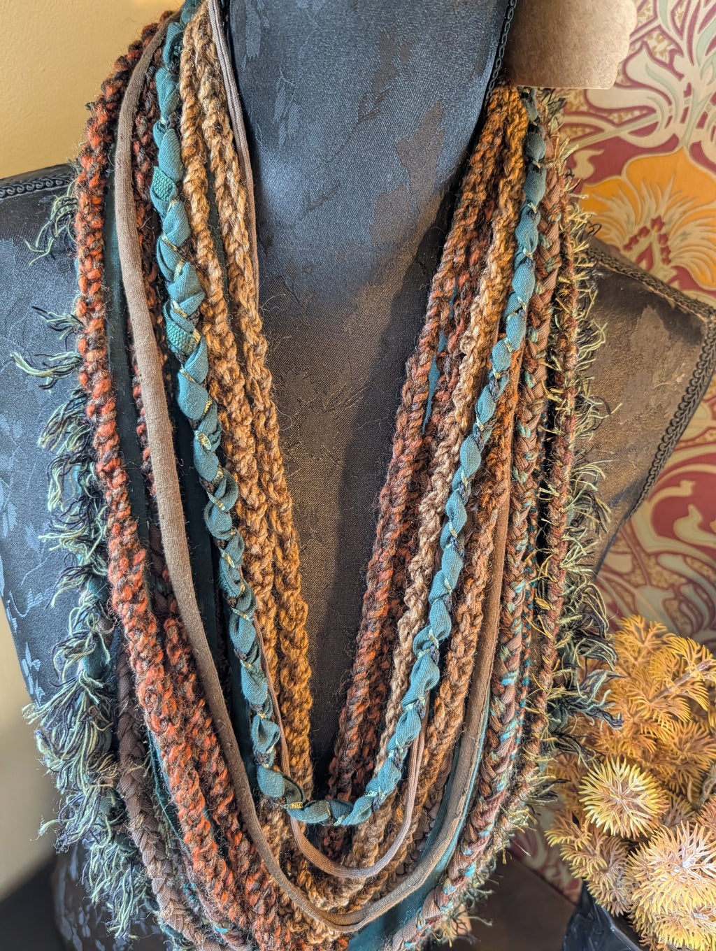 Forestcore Bohemian Style Infinity Scarf