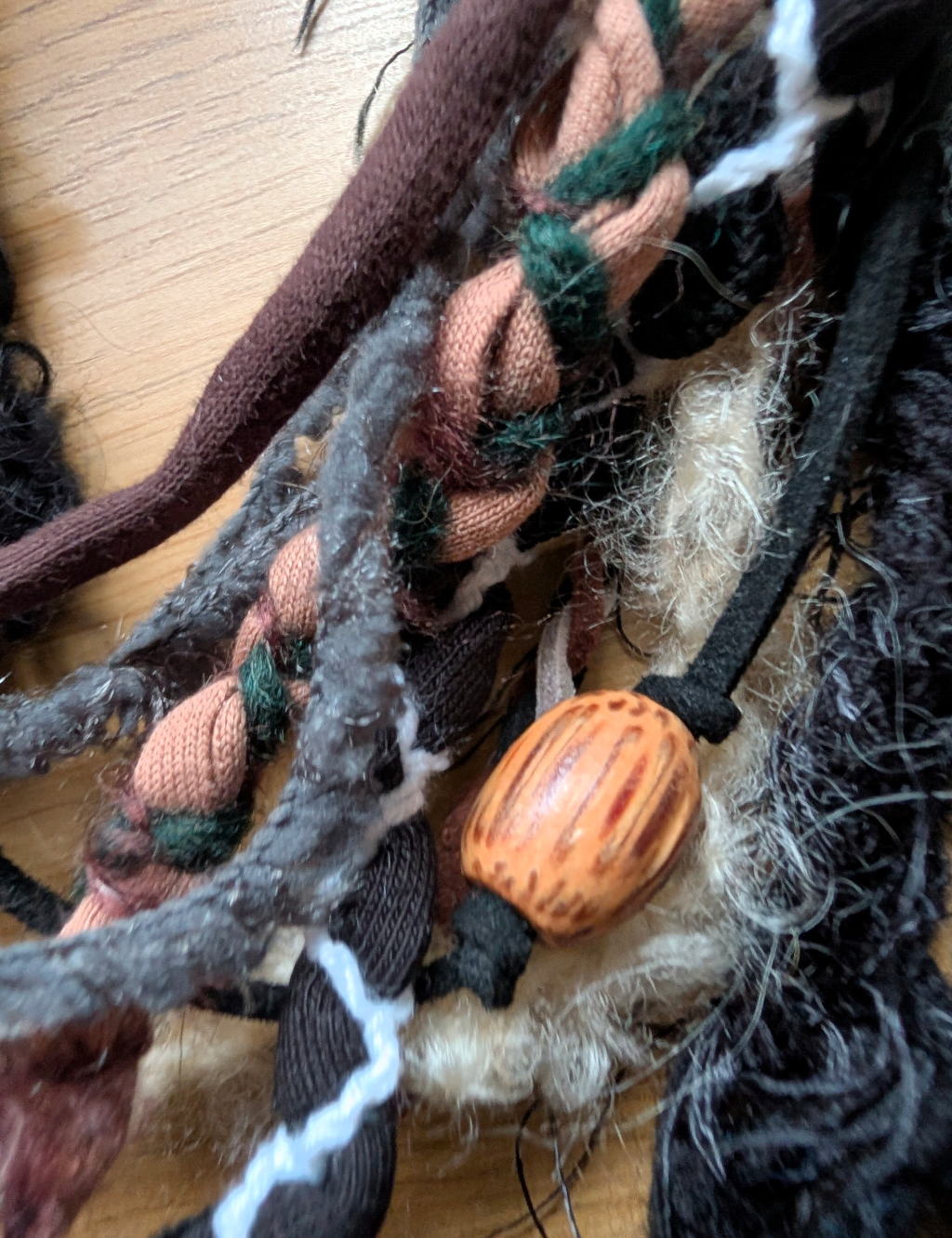 Viking Warrior, Unique Handmade Fabric Necklace/Scarf, Statement Piece