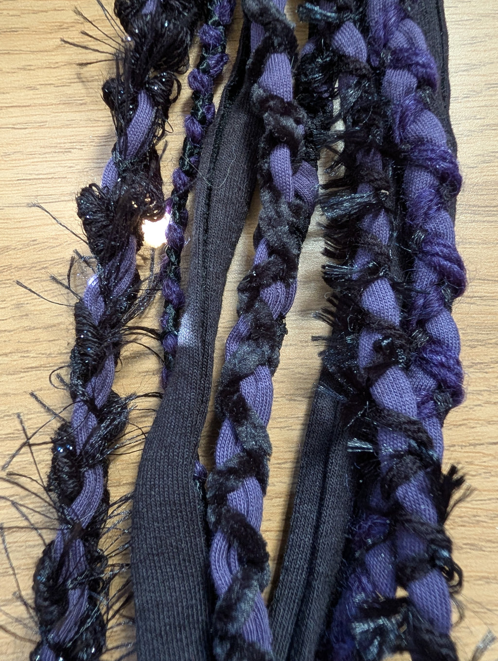 Belladonna, Beautiful Gothic Boho Style Fabric Necklace