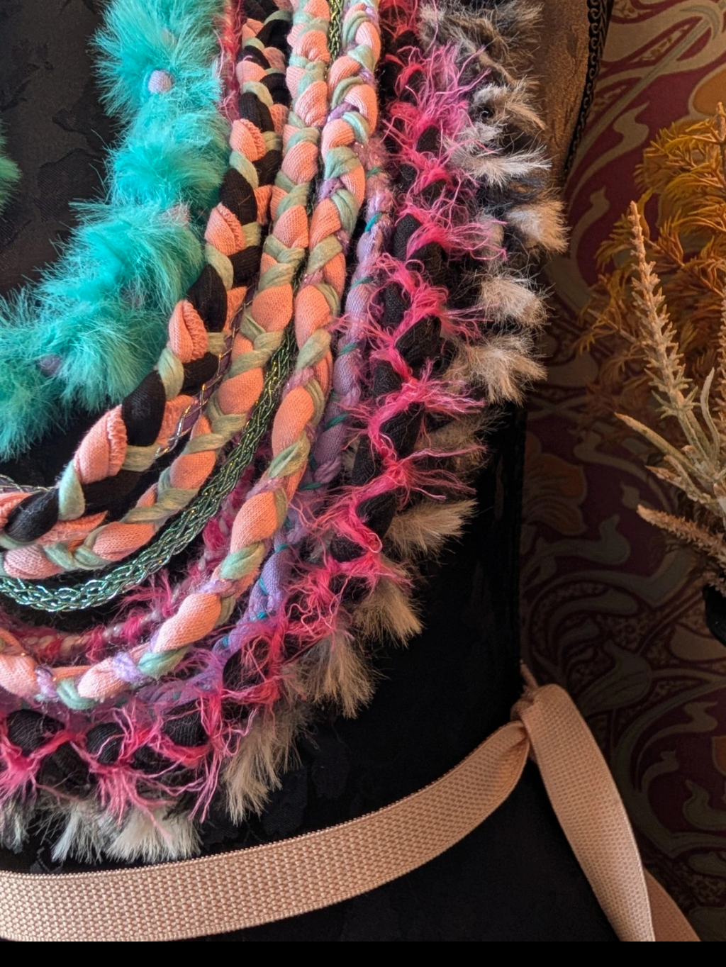 Boho Brights, Scenecore Anime Digicore aesthetic Infinity Scarf