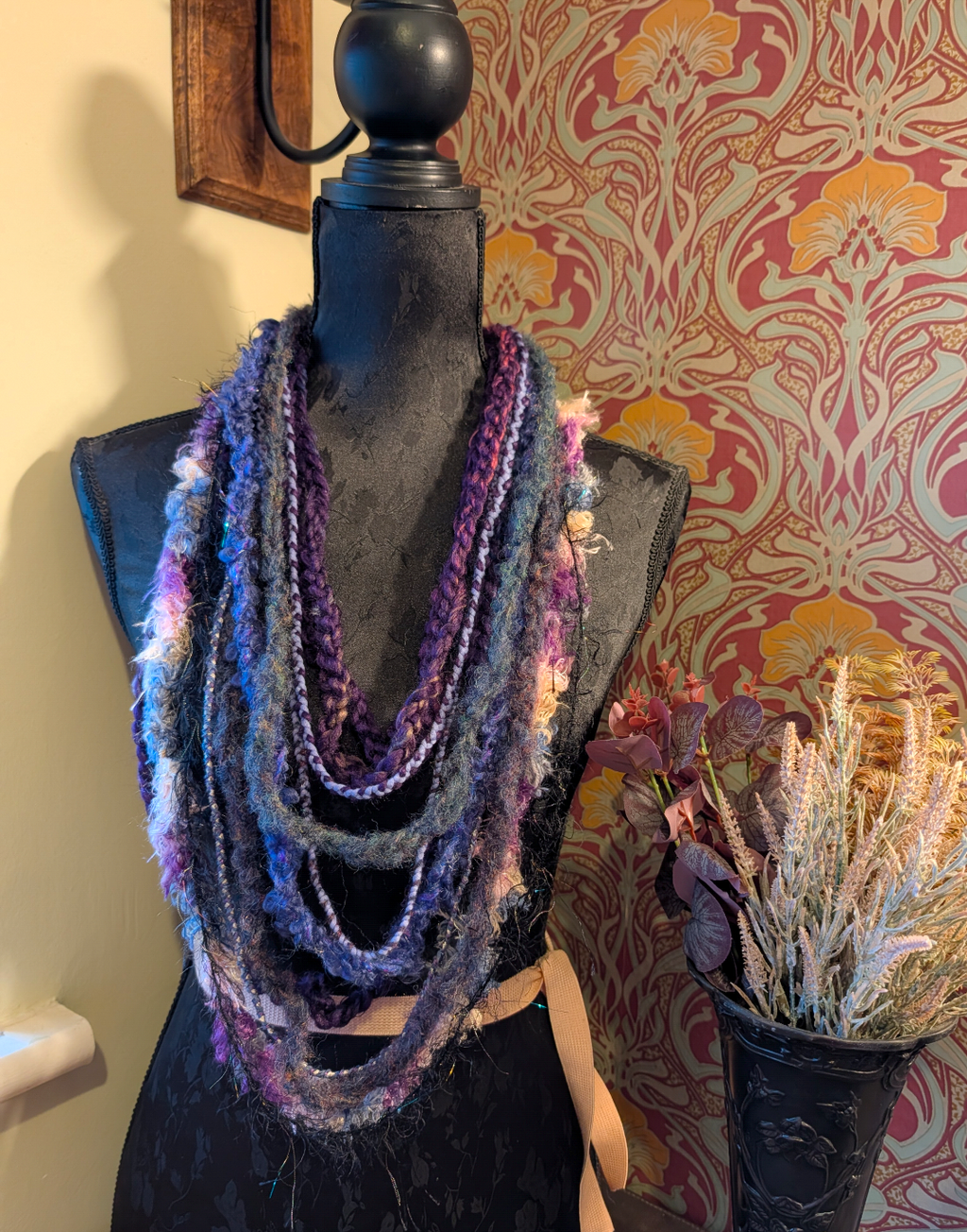 Alchemy, Handcrafted & Upcycled Boho Infinity Scarf