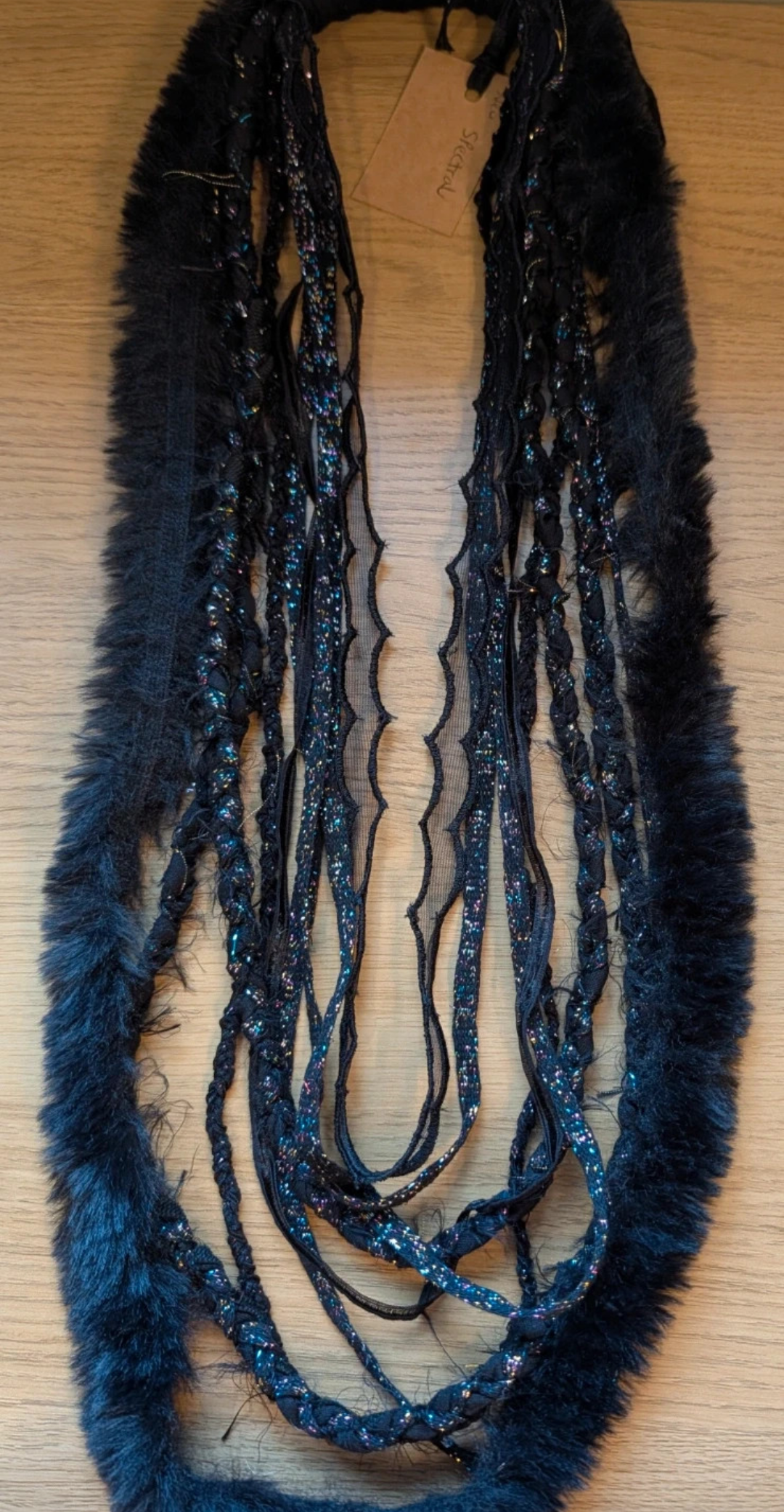 Spectral, Ethically Handmade, Gothic Fabric Necklace