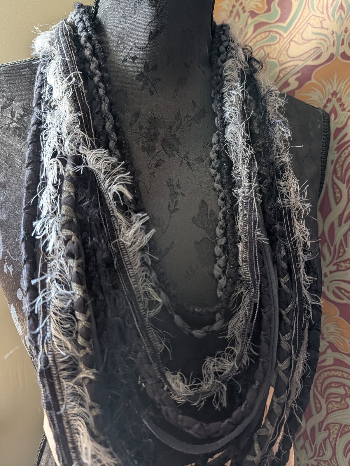 Widow's Web, Gothic Style Accessory, Upcycled, handcrafted and unique