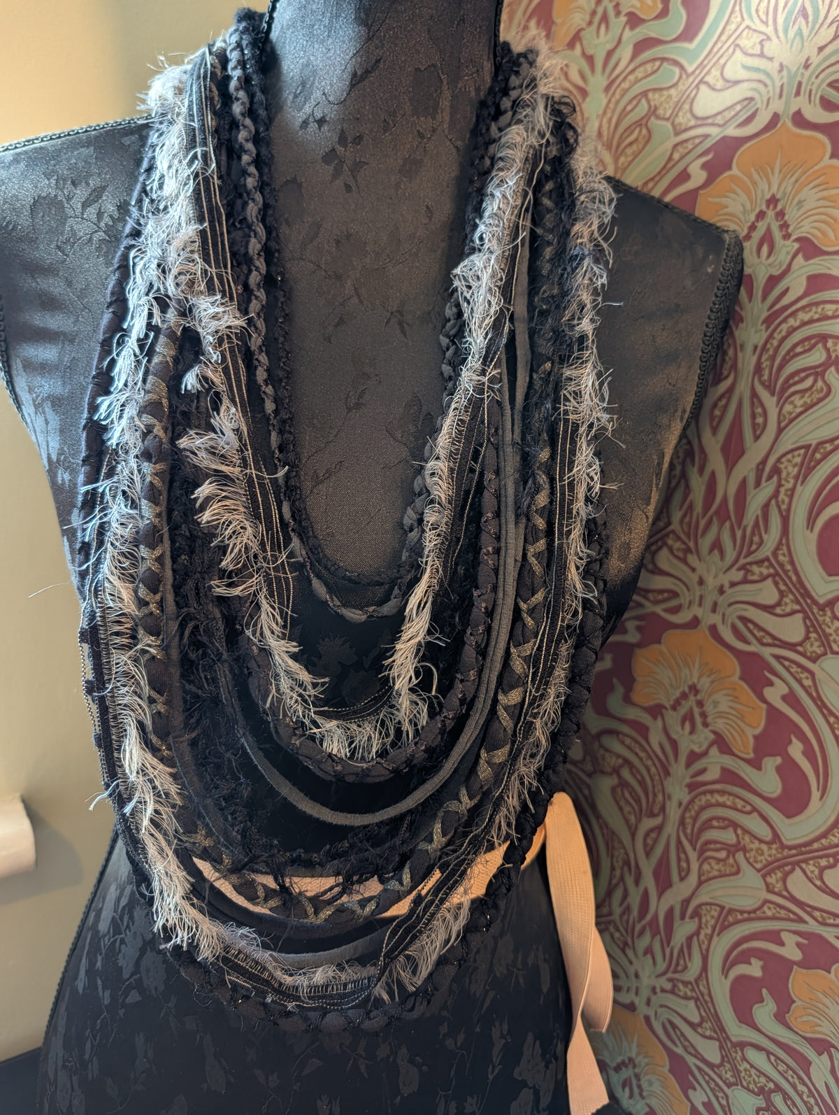 Widow's Web, Gothic Style Accessory, Upcycled, handcrafted and unique